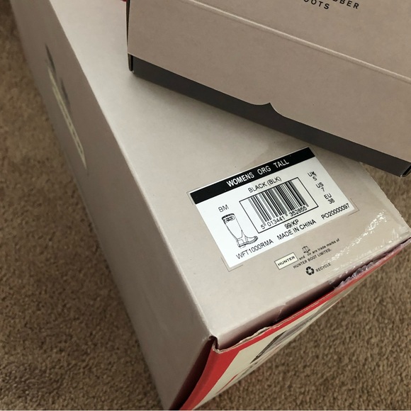 Like NEW! Hunter Women’s Original Tall Matte Black Rain Boots Size 7 - Picture 9 of 9